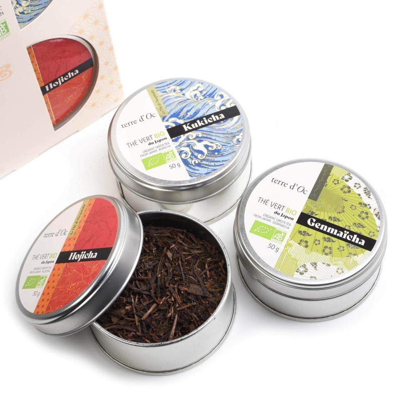 Gift set with green teas from Japan