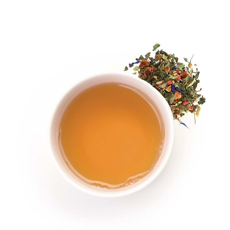 Organic fruity flavoured herbal tea with apricot, linden & honey